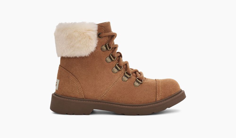 Ugg Weather Boot Toddlers - Ugg Azell Hiker Weather Brown - 462BTVRPG